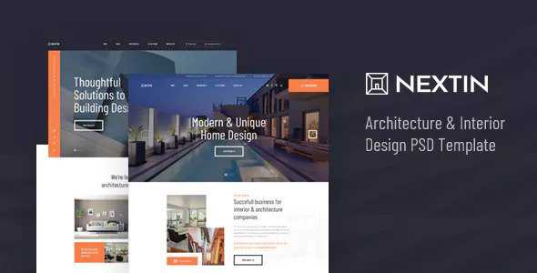 Nextin - Architecture & Interior Design PSD Template