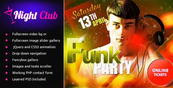 Night club - Themeforest Fullscreen Video & Image Background