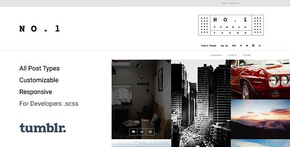 NO.1 v1.0.7 - Creative Portfolio Tumblr Theme