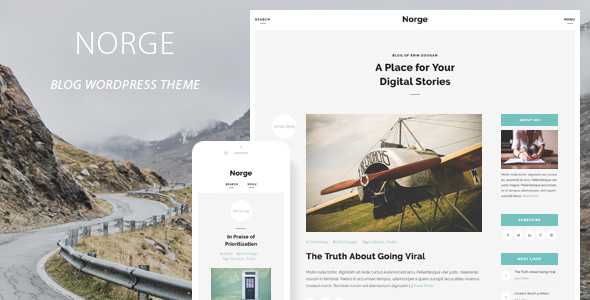 Norge v1.5 - Responsive Blog WordPress Theme