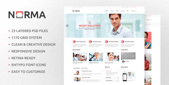 NORMA v1.1 - Clean & Responsive HTML Theme