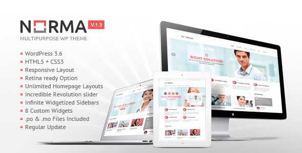 NORMA v1.3 - Clean & Responsive WordPress Theme