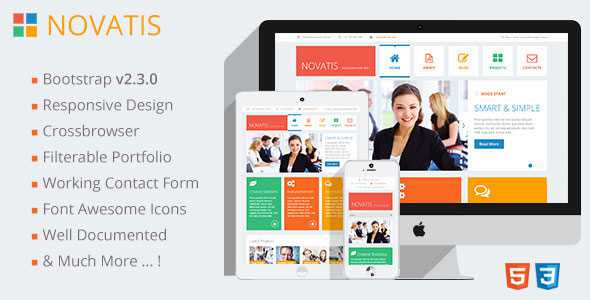 Novatis - Responsive Bootstrap HTML5 Template