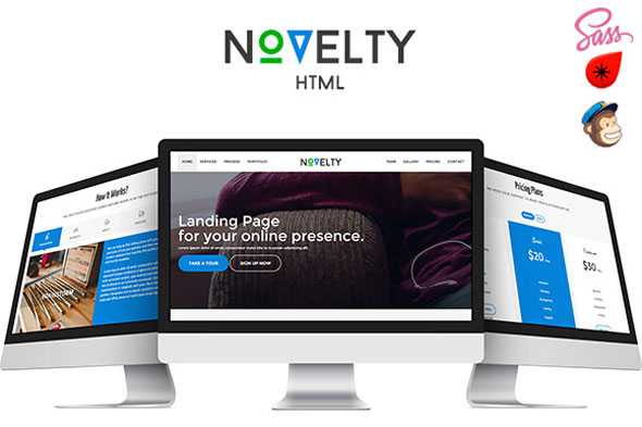 Novelty - Creativemarket Responsive HTML5 Theme