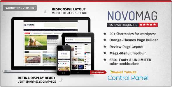 Novomag v1.1.0 - Themeforest Clean & Flat Magazine