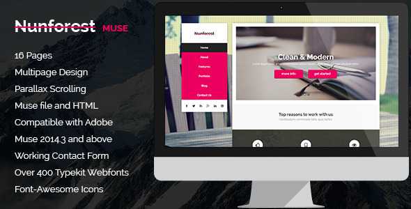 Nunforest - Multipurpose Muse template