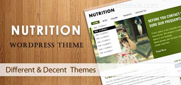 Nutrition InkThemes Premium WordPress Theme