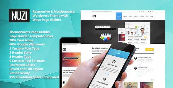 Nuzi - Themeforest Multipurpose, Retina Ready, Business Theme
