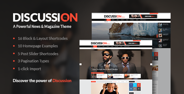 DISCUSSION V1.4 – A POWERFUL NEWS & MAGAZINE THEME