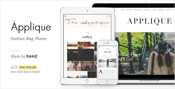 APPLIQUE - FASHION BLOG THEME