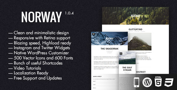 NORWAY - RESPONSIVE WORDPRESS THEME