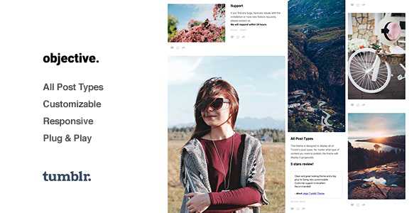 Objective v1.2.7 - Photo Grid Tumblr Theme