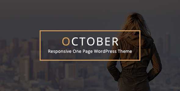 October v2.1 - Responsive One Page WordPress Theme