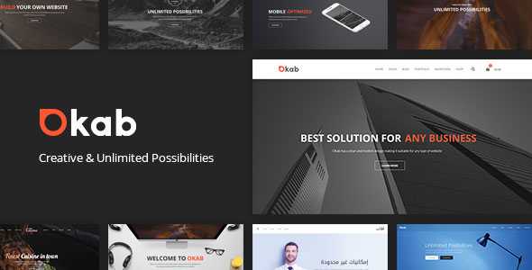 Okab v2.6.3 - Responsive Multi-Purpose WordPress Theme