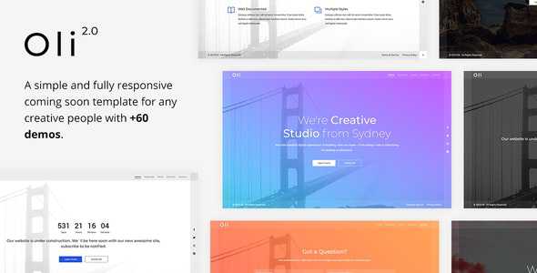 Oli v2.0 - Responsive Coming Soon Template