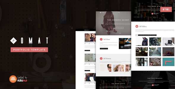 Omat - Responsive One Page Portfolio Template