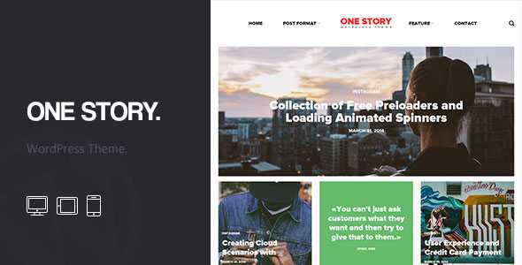 One Story v1.2.1 - News WordPress Theme