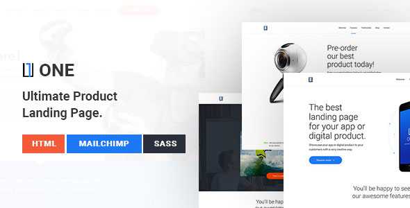 One - Ultimate Product Landing Page
