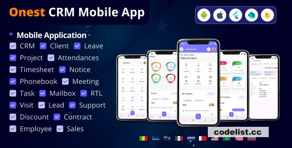 Onest CRM v1.5 - Multiple Platform CRM Mobile Application