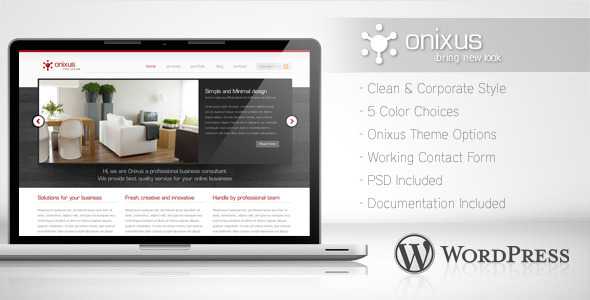 Onixus - Themeforest Corporate Business Wordpress Theme