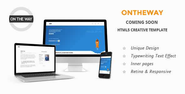 Ontheway - Coming Soon Responsive HTML5 Template