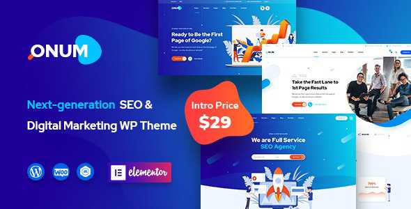 Onum v1.1.2 - SEO & Marketing Elementor WordPress Theme