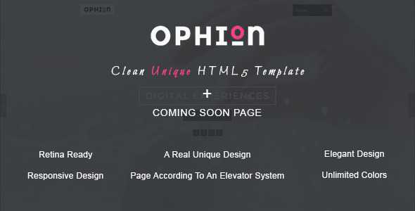 Ophion - Clean Unique HTML5 Template