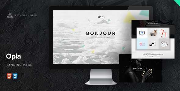 Opia - 3D Parallax Coming Soon Page