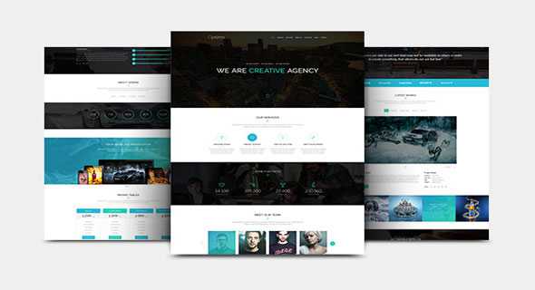Opsima - Creativemarket Onepage PSD Template