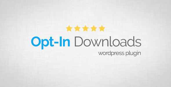 Opt-In Downloads v4.03 - WordPress Plugin