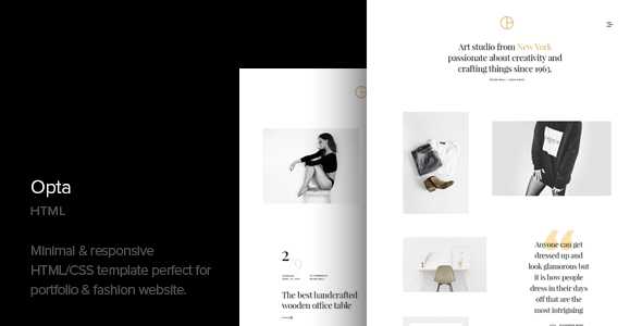 Opta v1.1 - Minimal Portfolio and Photography HTML Template