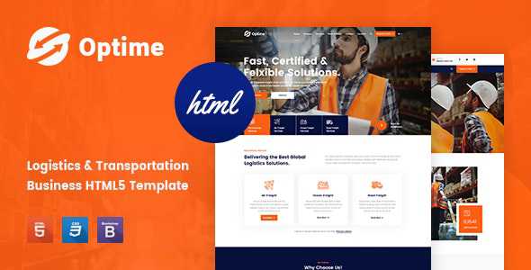 Optime v1.0 - Logistics & Transportation HTML5 Template