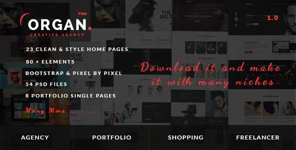 Organ - Multipurpose PSD Template