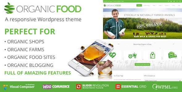 Organic Food - Responsive Wordpress Theme