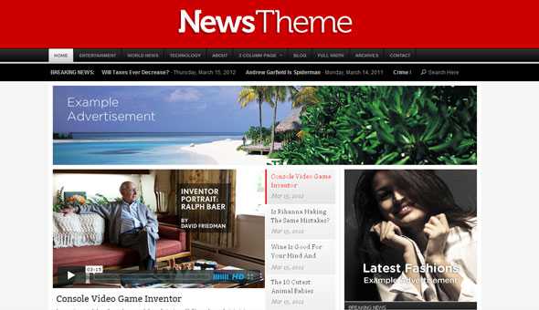 Organicthemes News Theme Wordpress