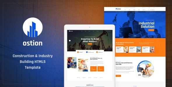 Ostion v1.0 - Construction & Industry Building Company HTML5 Template