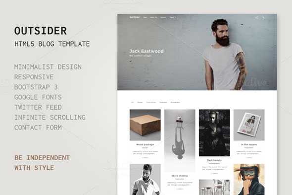 Outsider - HTML5 Blog Template