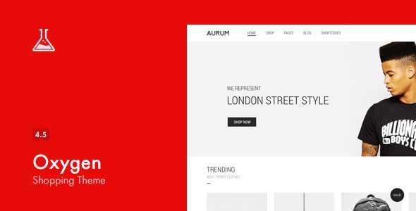 Oxygen v4.5 - WooCommerce WordPress Theme
