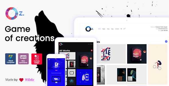 OZ v1.0.2 - Game of Creations Creative WordPress Theme