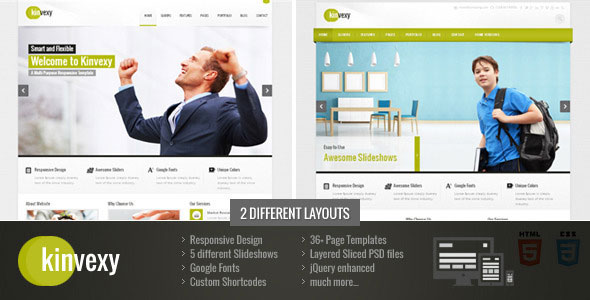 Kinvexy - Themeforest Responsive Multipurpose Template