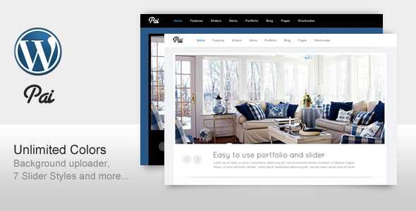 Pai - Simple and Clean Themeforest WP Template