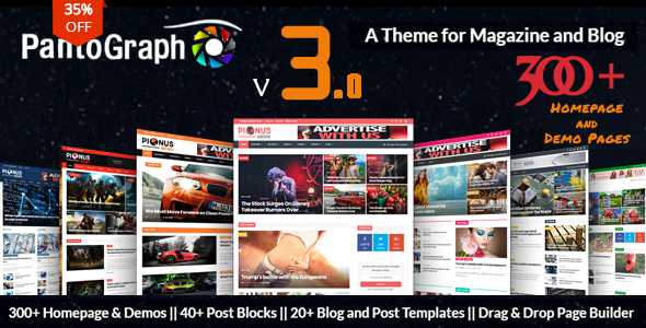 PantoGraph v3.1.1 - Newspaper Magazine Theme