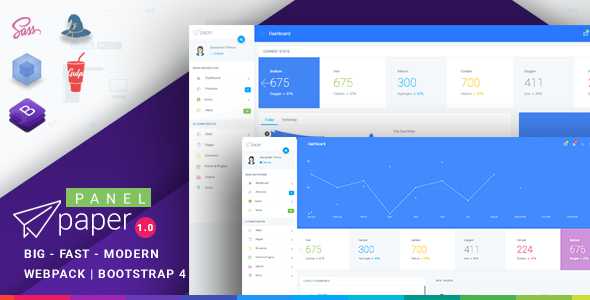 Paper Bootstrap 4 Admin Template v1.0.1