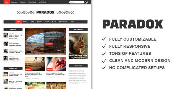 Paradox v1.4.2 - Premium WordPress Magazine