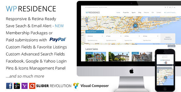WP RESIDENCE V1.11.2 - REAL ESTATE WORDPRESS THEME
