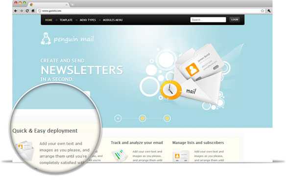 penguinMail - GavickPro J2.5 Business Template