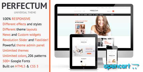 Perfectum – Themeforest Premium Responsive OpenCart theme