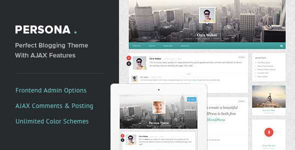 Persona - Themeforest Responsive AJAX Blog and Portfolio Theme