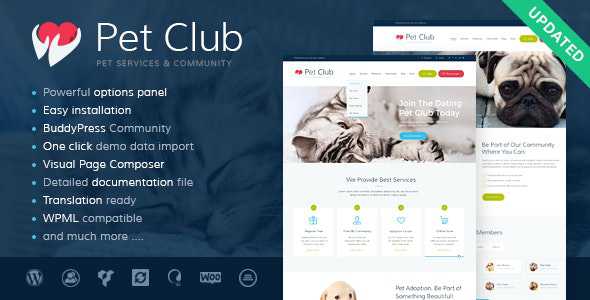Pets Club v2.3 - Pet Shop & Breeding Veterinary WordPress Theme