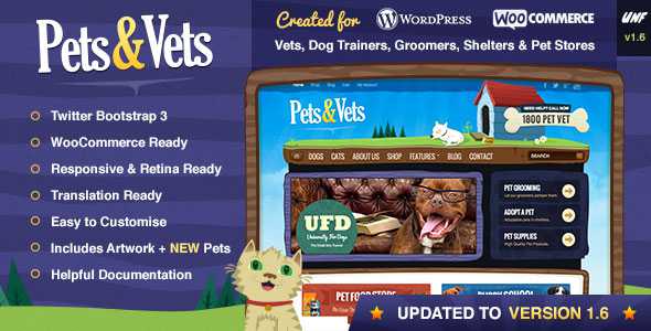 Pets & Vets - WordPress & WooCommerce Theme